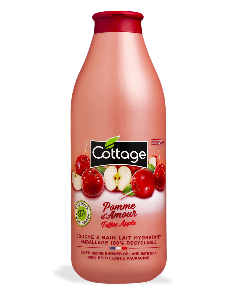 GEL DOUCHE COTTAGE LAIT POMME D'AMOUR 750ML