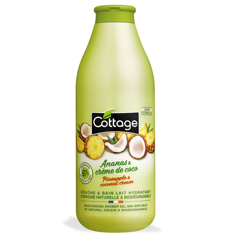 GEL DOUCHE ANANAS COCO COTTAGE 750ML